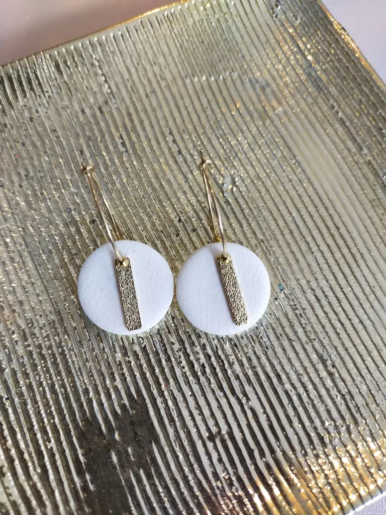 Boucles d'oreilles TARA blanc