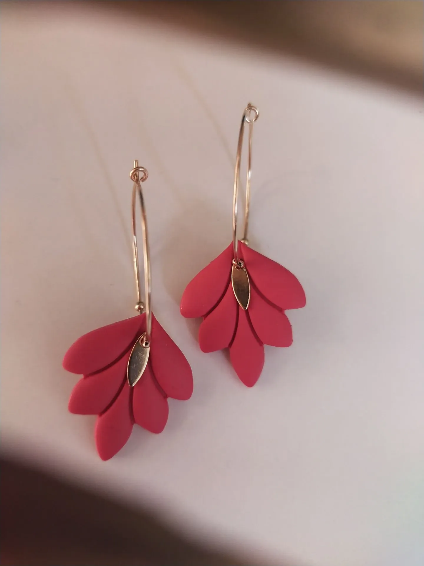 Boucles d'oreilles FLORANE Rose séduction